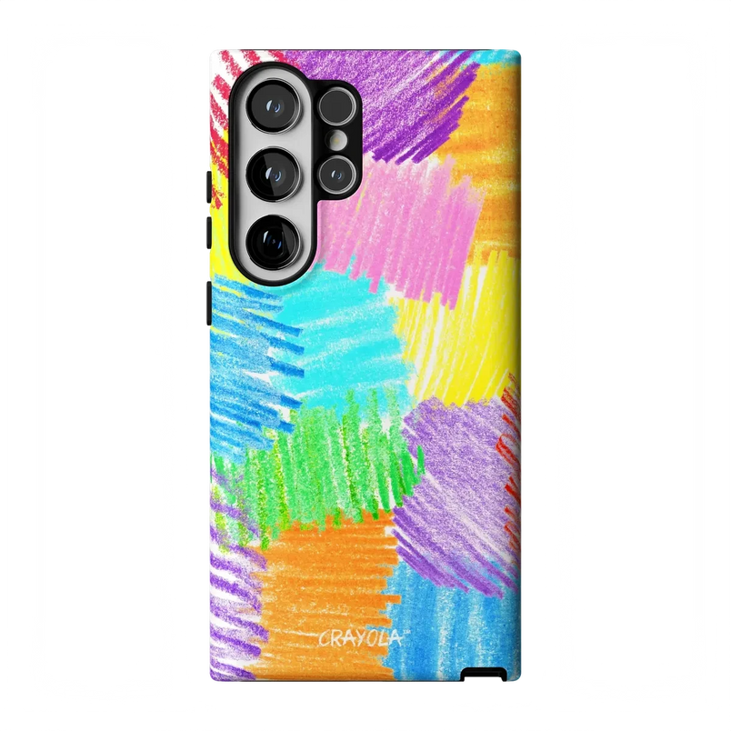Scribble Me That | Crayola Rainbow Pencil Case iPhone Case Crayola Essential Galaxy S23 Ultra 