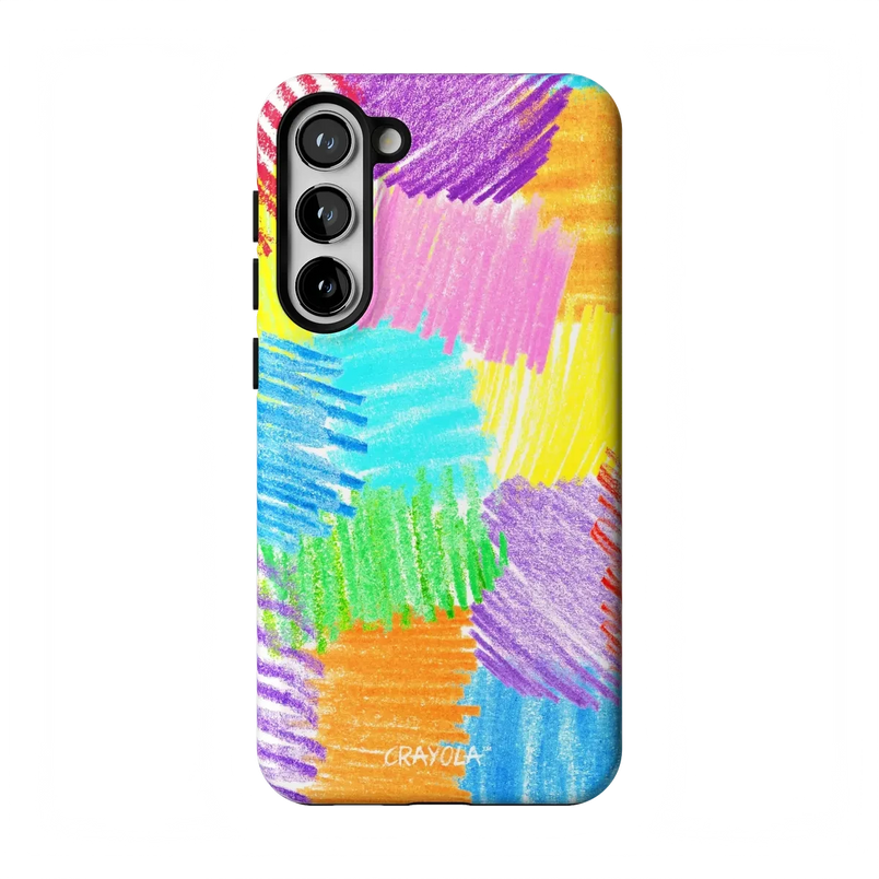 Scribble Me That | Crayola Rainbow Pencil Case iPhone Case Crayola Essential Galaxy S24 Plus 