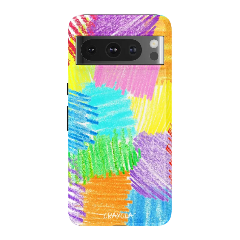 Scribble Me That | Crayola Rainbow Pencil Case iPhone Case Crayola Essential Google Pixel 8 Pro 