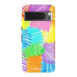 Scribble Me That | Crayola Rainbow Pencil Case iPhone Case Crayola Essential Google Pixel 8 Pro 