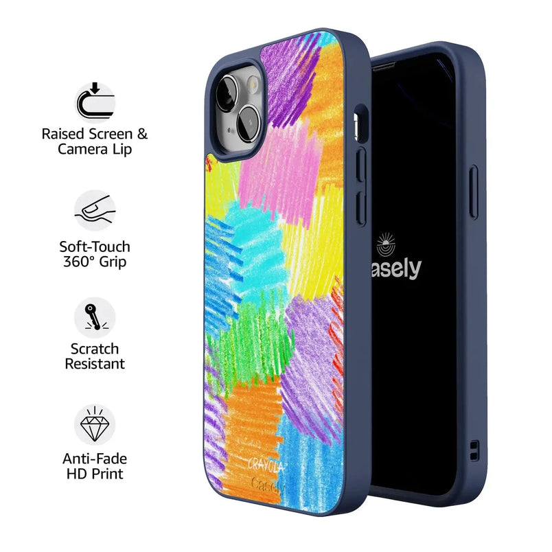 Scribble Me That | Crayola Rainbow Pencil Case iPhone Case Crayola 