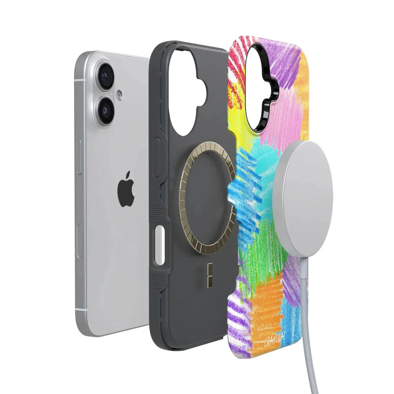 Scribble Me That | Crayola Rainbow Pencil Case iPhone Case Crayola 