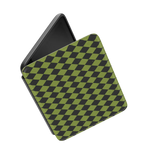 Wicked Hex | Green Checkered Kindle Case
