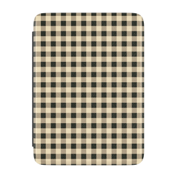 Cedar Lane | Black & Cream Gingham Kindle Case