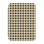 Cedar Lane | Black & Cream Gingham Kindle Case