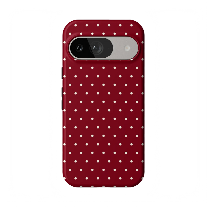 On the Dot | Maroon Polka Dot Case