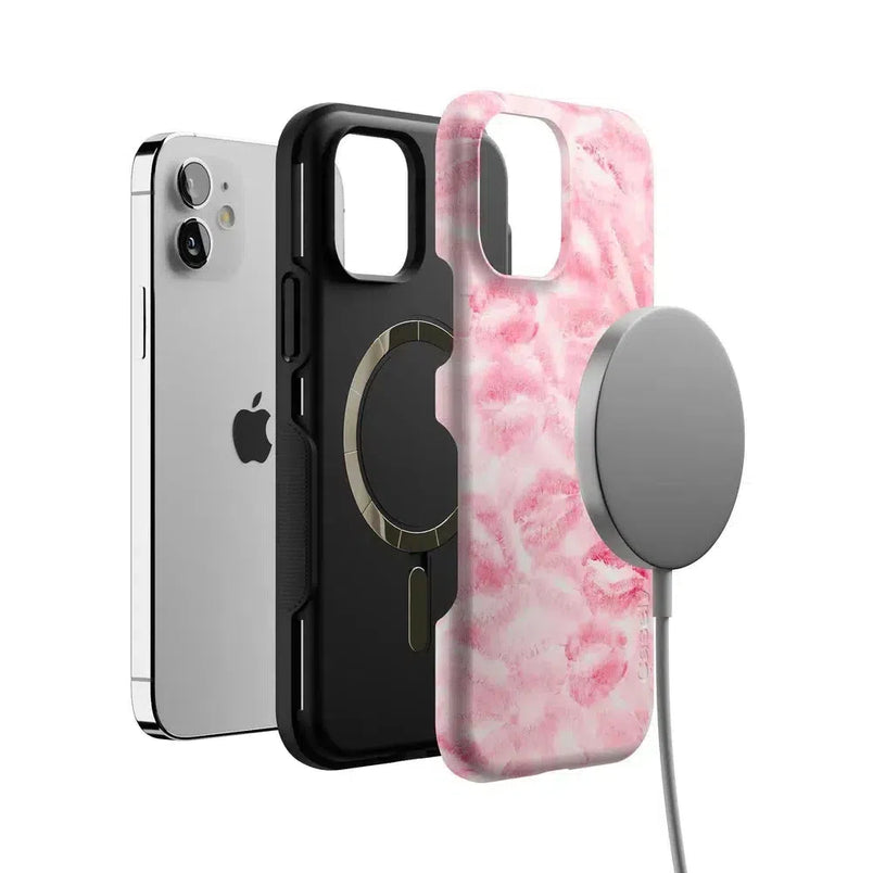 Sealed with a Kiss | Pink Lipstick Case Phone Case Casetry Bold + MagSafe® Galaxy S25 Plus