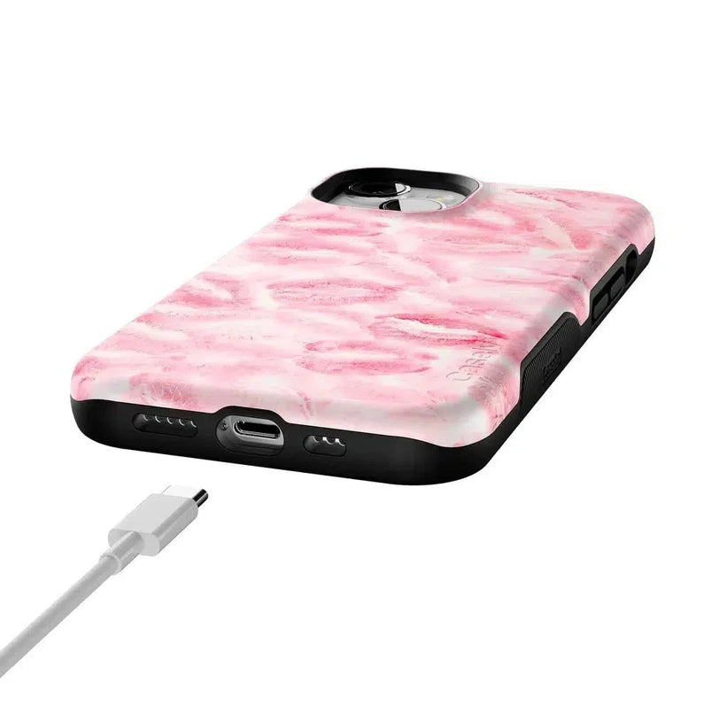 Sealed with a Kiss | Pink Lipstick Case Phone Case Casetry 