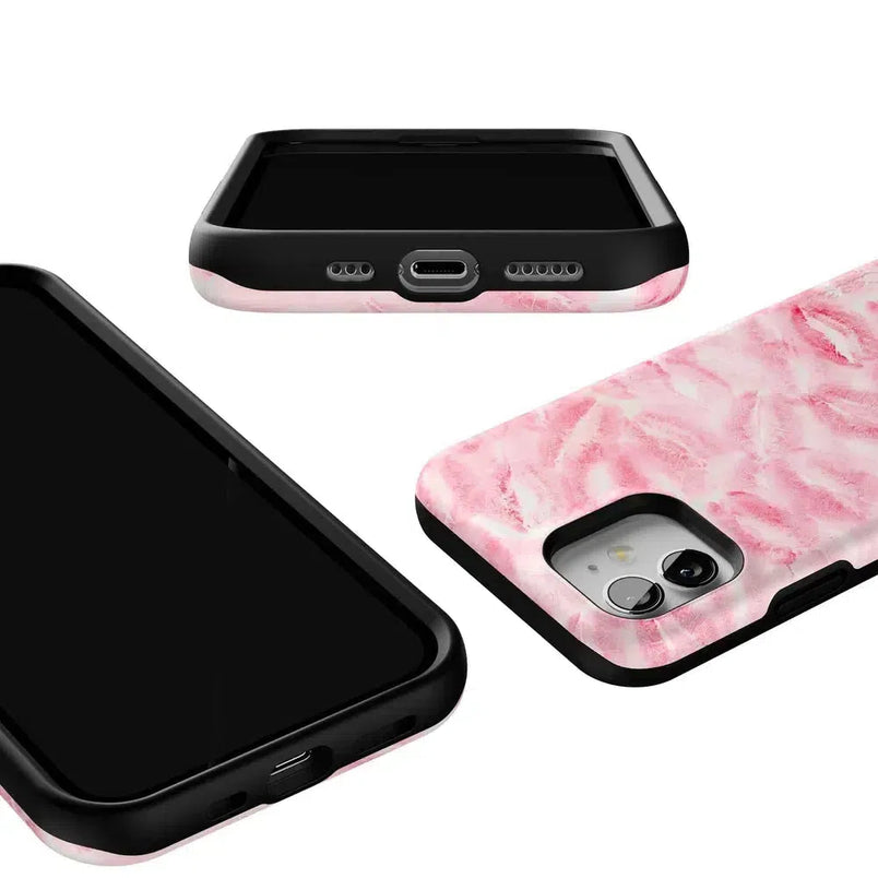 Sealed with a Kiss | Pink Lipstick Case Phone Case Casetry Essential + MagSafe® Galaxy S25