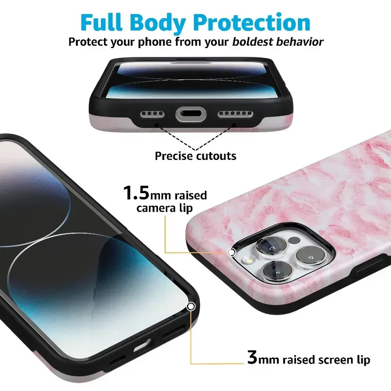 Sealed with a Kiss | Pink Lipstick Case Phone Case Casetry 