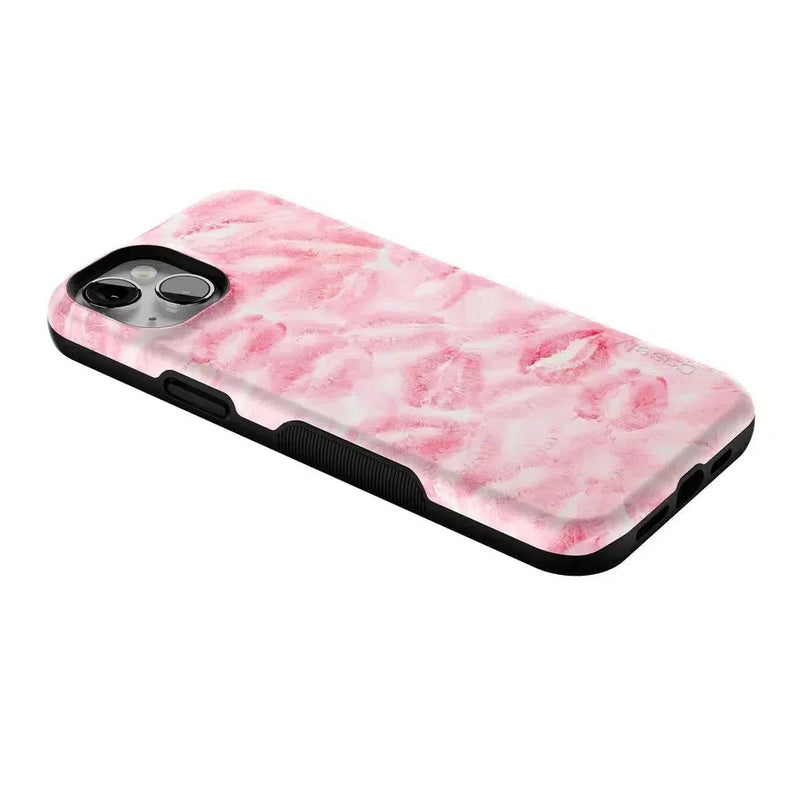 Sealed with a Kiss | Pink Lipstick Case Phone Case Casetry Bold Flex + MagSafe® iPhone 14 Plus