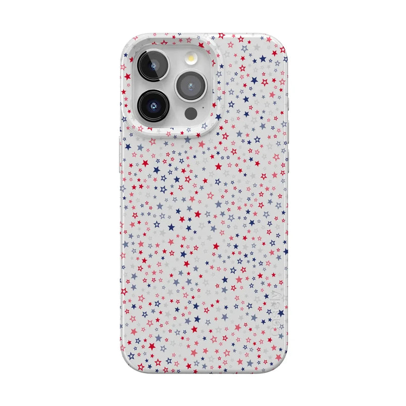 Seeing Stars | Red, White & Blue Case Phone Case Casetry Classic + MagSafe® iPhone 15 Pro Max 
