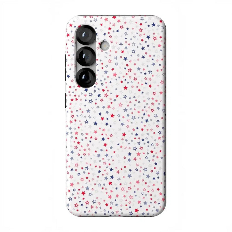 Seeing Stars | Red, White & Blue Case Phone Case Casetry Essential + MagSafe® Galaxy S25