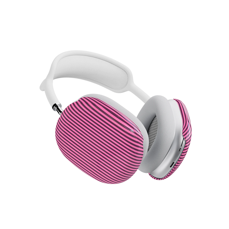 Stripes and the City | Pink & Purple Pinstripe AirPods Max Case