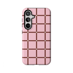 Uptown Gridlock | Pink Checkerboard Case