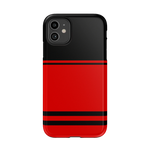 Go Canes | Black & Red Striped Case - iPhone 11