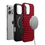 On the Dot | Maroon Polka Dot Case