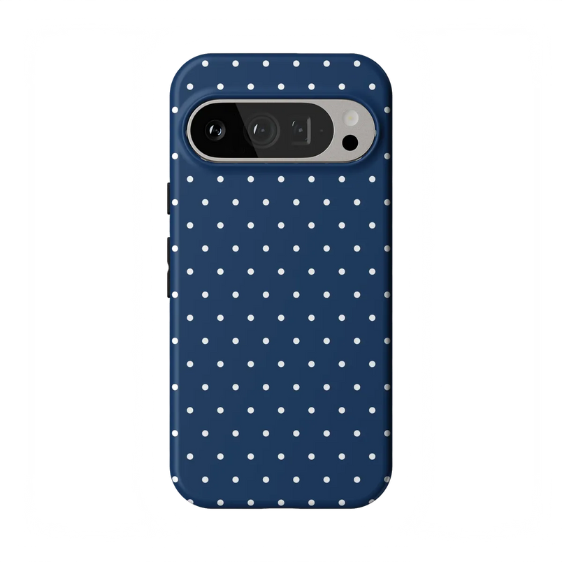 On the Dot | Navy Polka Dot Case