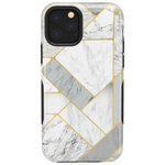 Sharp Lines | Geo White and Gold Marble Case iPhone Case get.casely Bold iPhone 11 Pro 