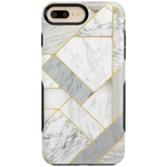 Sharp Lines | Geo White and Gold Marble Case iPhone Case get.casely Bold iPhone 6/7/8 Plus 
