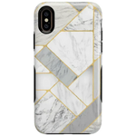 Sharp Lines | Geo White and Gold Marble Case iPhone Case get.casely Bold iPhone XS Max 