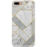 Sharp Lines | Geo White and Gold Marble Case iPhone Case get.casely Classic iPhone 6/7/8 Plus 