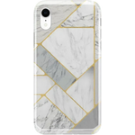 Sharp Lines | Geo White and Gold Marble Case iPhone Case get.casely Classic iPhone XR 