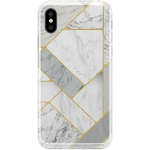 Sharp Lines | Geo White and Gold Marble Case iPhone Case get.casely Classic iPhone X / XS 