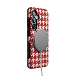 Scarlet Stitch | Red Houndstooth Case