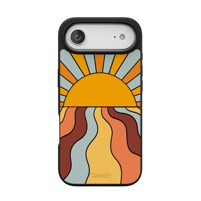 Shine On | Retro Sunset Case iPhone Case get.casely Align + MagSafe® iPhone 17 Air 