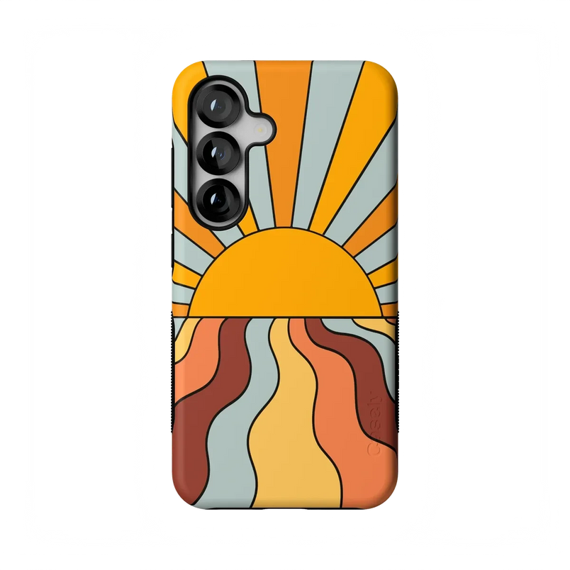 Shine On | Retro Sunset Case iPhone Case get.casely Bold Flex + MagSafe® Galaxy S26 
