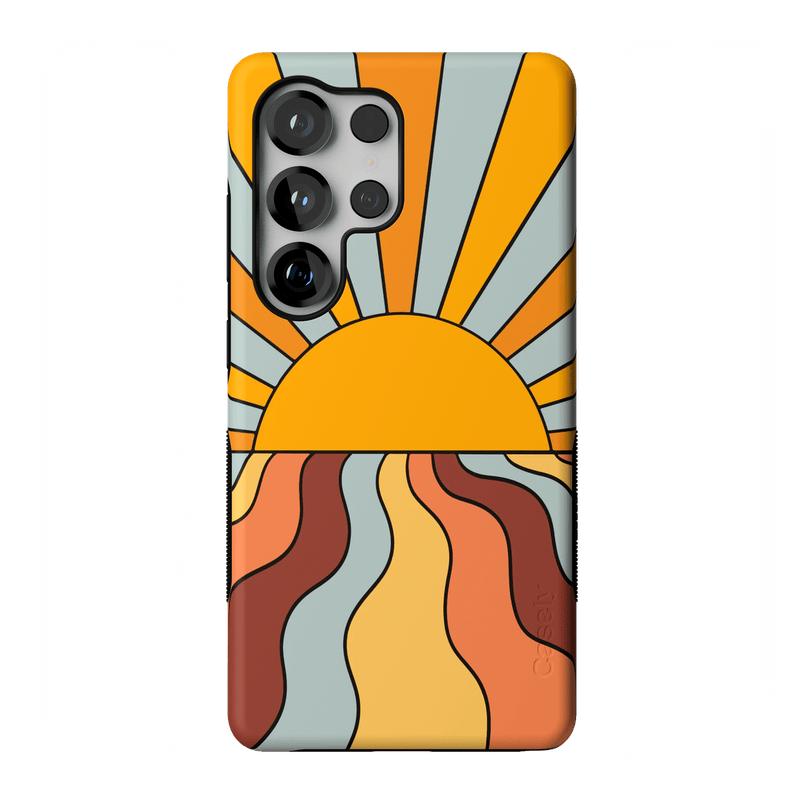 Shine On | Retro Sunset Case iPhone Case get.casely Bold Flex + MagSafe® Galaxy S26 Ultra 