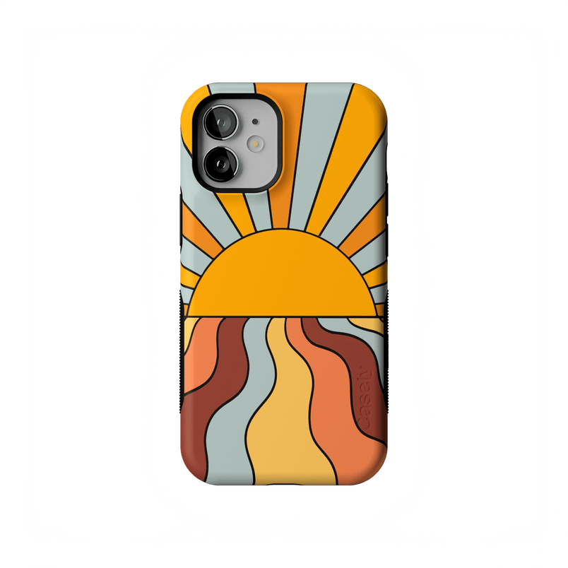 Shine On | Retro Sunset Case iPhone Case get.casely Bold Flex + MagSafe® iPhone 12 Mini 