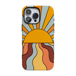 Shine On | Retro Sunset Case iPhone Case get.casely Bold Flex + MagSafe® iPhone 16 Pro Max 