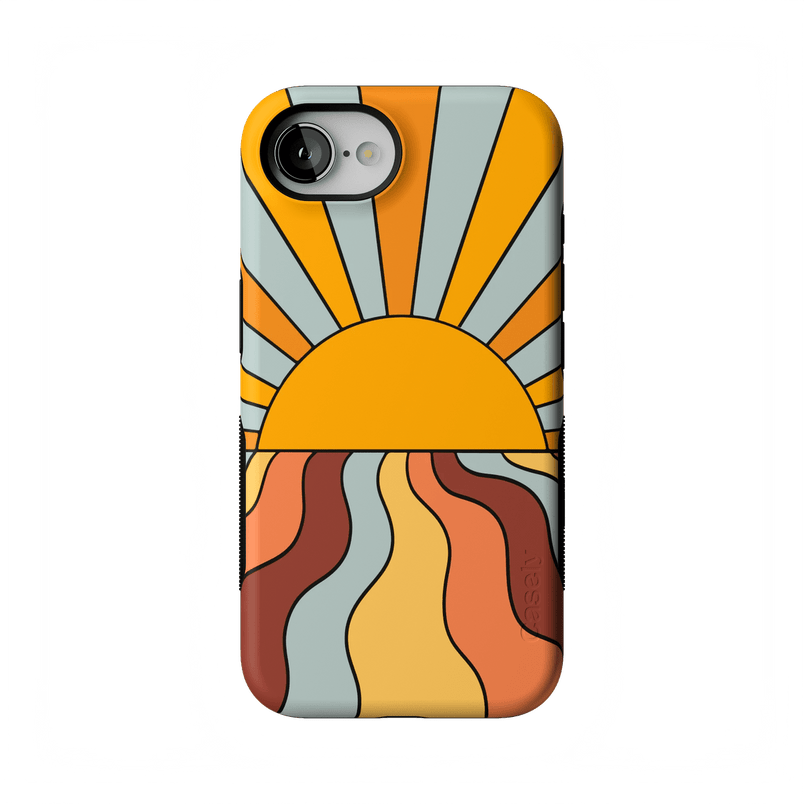 Shine On | Retro Sunset Case iPhone Case get.casely Bold Flex + MagSafe® iPhone 17E 