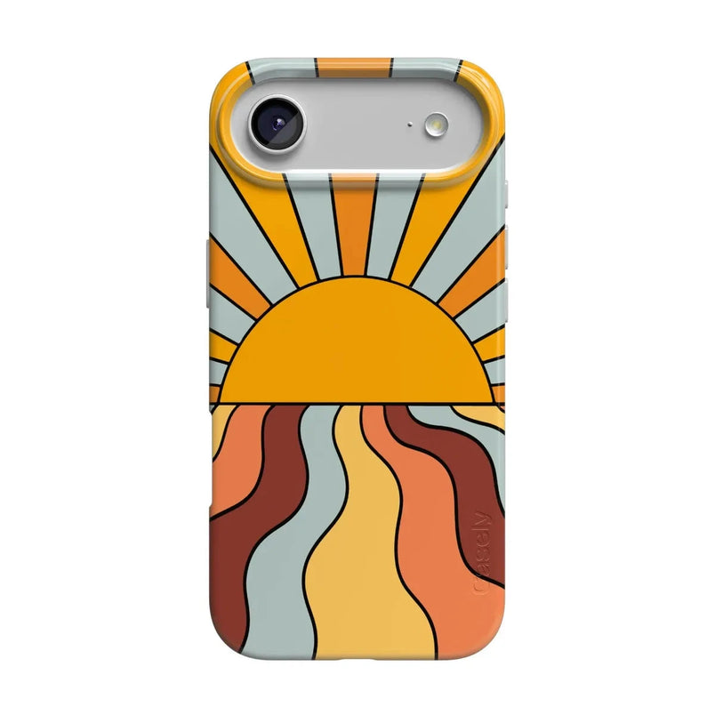 Shine On | Retro Sunset Case iPhone Case get.casely Classic + MagSafe® iPhone 17 Air 