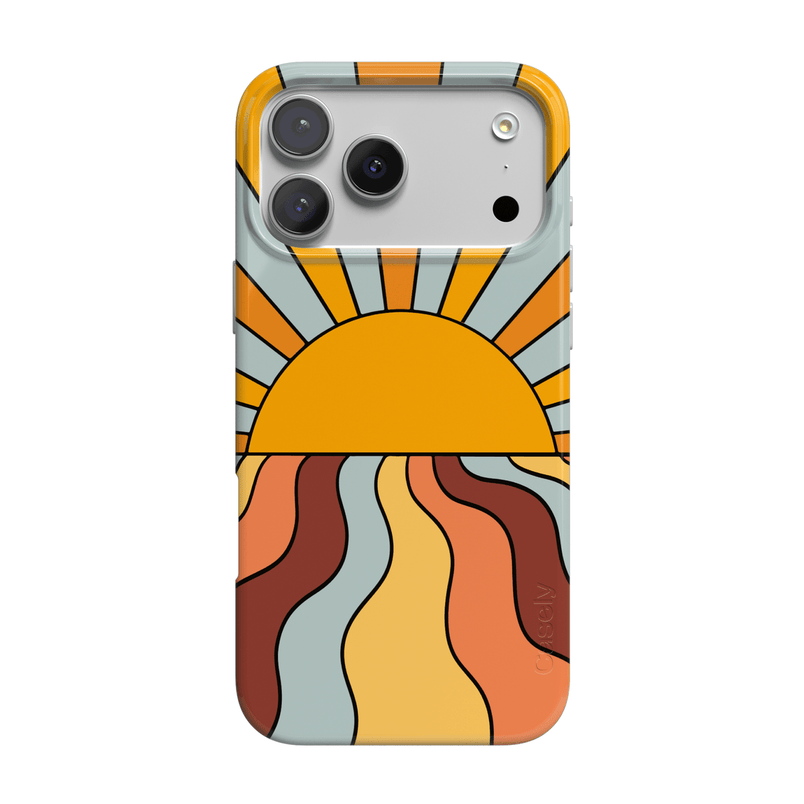 Shine On | Retro Sunset Case iPhone Case get.casely Classic + MagSafe® iPhone 17 Pro Max 