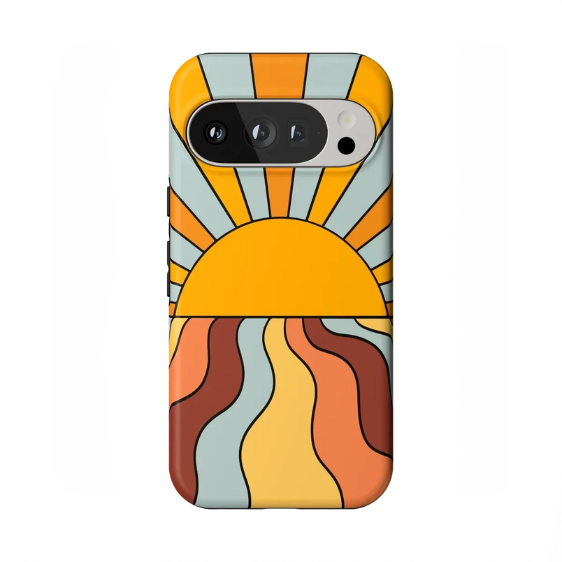 Shine On | Retro Sunset Case iPhone Case get.casely Essential Google Pixel 9 Pro 