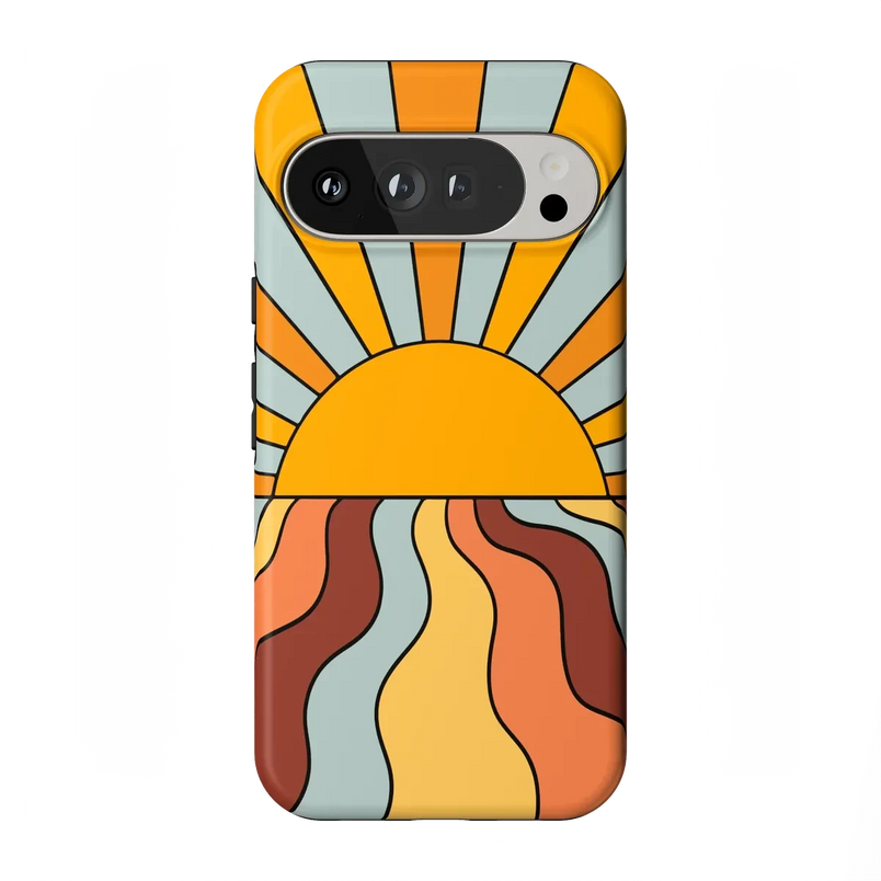 Shine On | Retro Sunset Case iPhone Case get.casely Essential + MagSafe® Google Pixel 10 Pro XL 