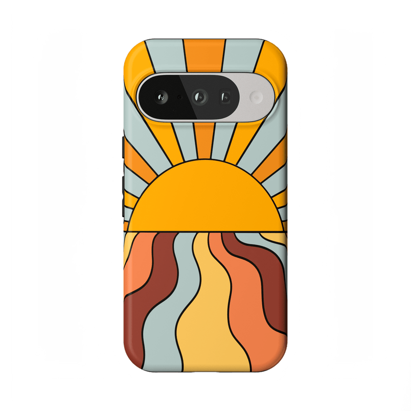 Shine On | Retro Sunset Case iPhone Case get.casely Essential + MagSafe® Google Pixel 10 