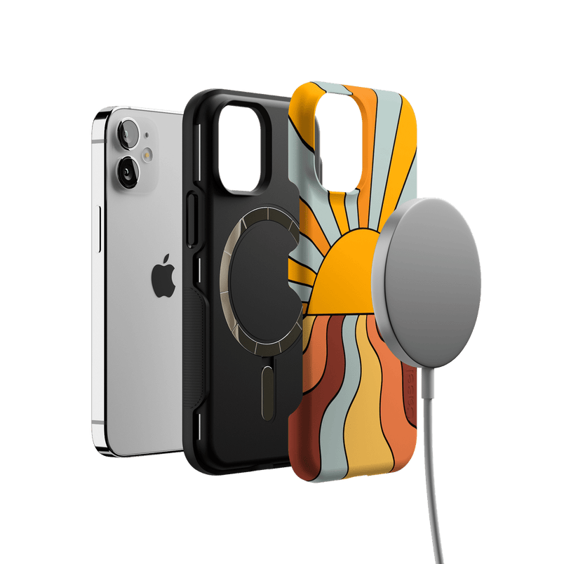 Shine On | Retro Sunset Case iPhone Case get.casely 