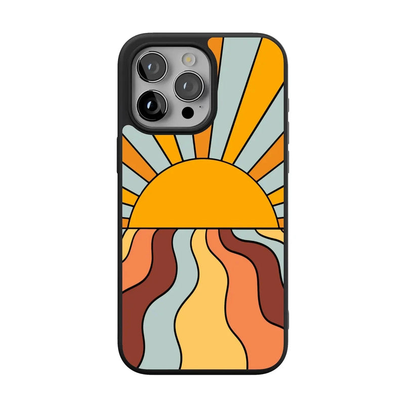 Shine On | Retro Sunset Case iPhone Case get.casely 
