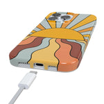 Shine On | Retro Sunset Case iPhone Case get.casely 