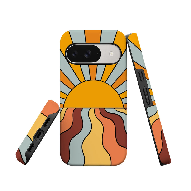 Shine On | Retro Sunset Case iPhone Case get.casely 