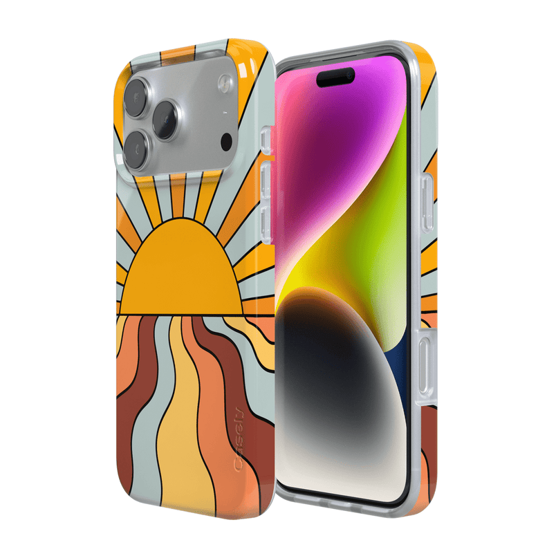 Shine On | Retro Sunset Case iPhone Case get.casely 