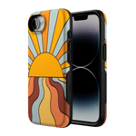 Shine On | Retro Sunset Case iPhone Case get.casely 