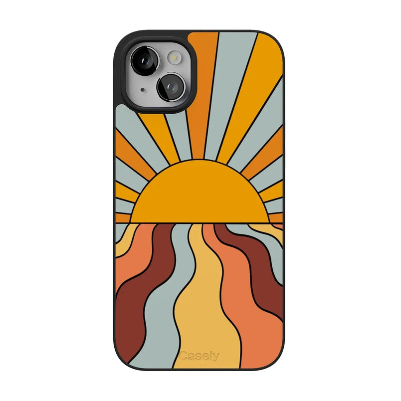 Shine On | Retro Sunset Case iPhone Case get.casely 