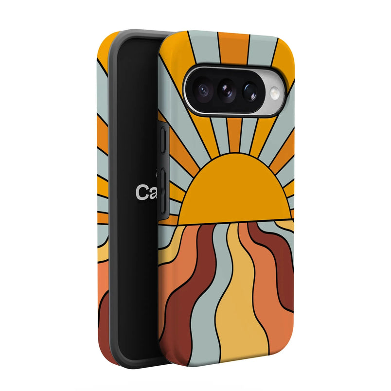 Shine On | Retro Sunset Case iPhone Case get.casely 