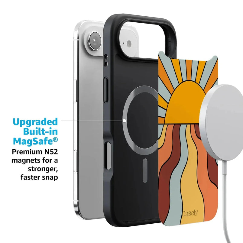 Shine On | Retro Sunset Case iPhone Case get.casely 
