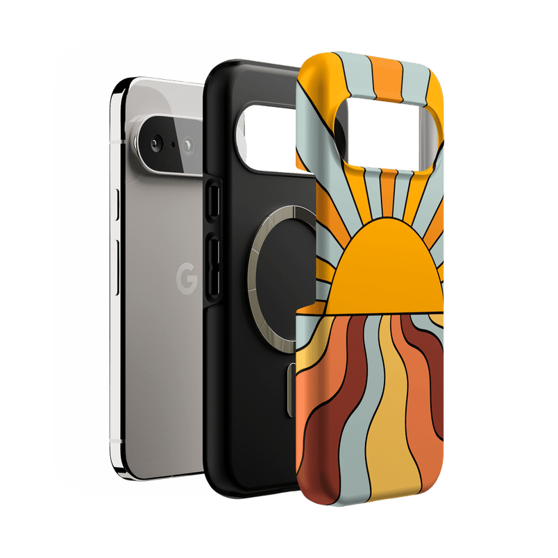 Shine On | Retro Sunset Case iPhone Case get.casely 